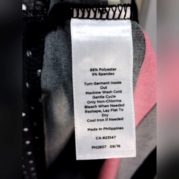 Talbots Elegant Black and White Long Sleeve Dress - Picture 4 of 5